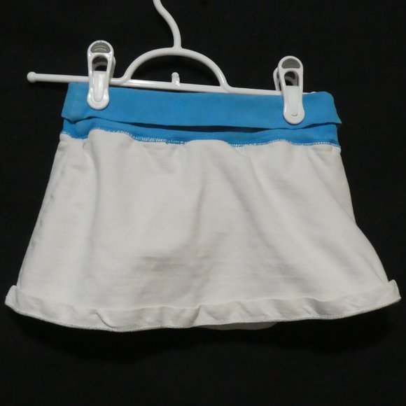 LA SENZA GIRL | large | White Skorts With Blue Waistband, Drawstring and Flower - Picture 4 of 12